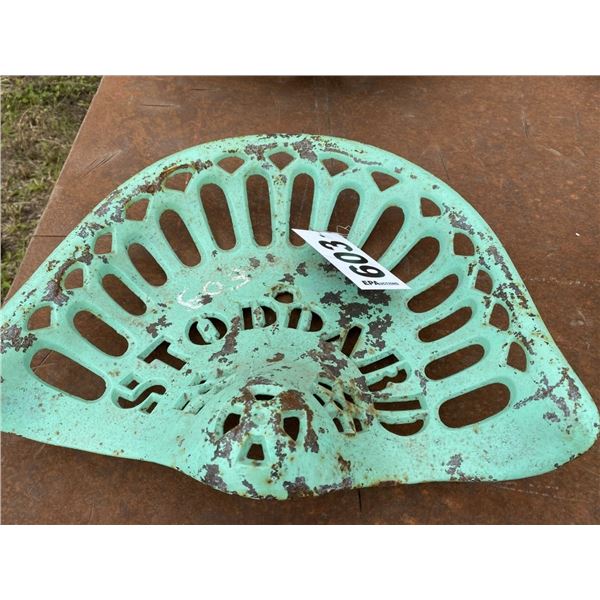 "STODDARD" ANTIQUE TRACTOR SEAT