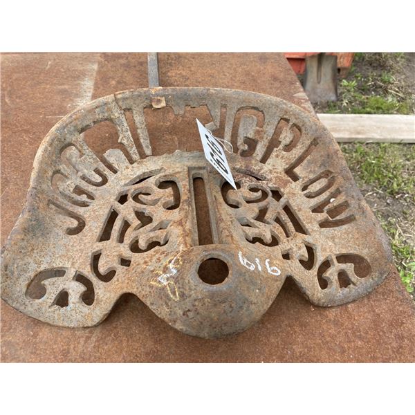 "CHAMPION PLOW" ANTIQUE TRACTOR SEAT