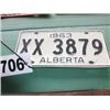 Image 1 : ALBERTA LICENCE PLATE DATED 1963