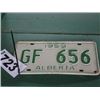 Image 1 : ALBERTA LICENCE PLATE DATED 1959