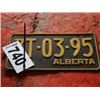 Image 1 : ALBERTA LICENCE PLATE DATED 1969