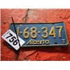 Image 1 : ALBERTA LICENCE PLATE DATED 1974