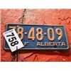 Image 1 : ALBERTA LICENCE PLATE DATED 1973
