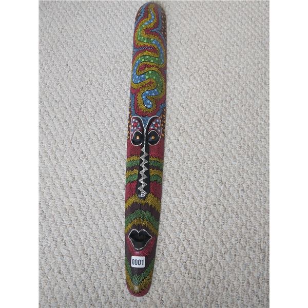 Handpainted African Wooden Wall Mask