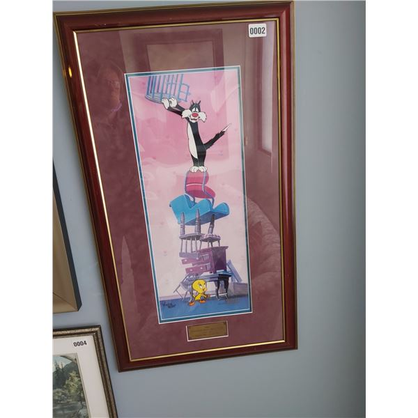 Framed Hand Painted Limited Edition Virgil Ross "Timber" Painting