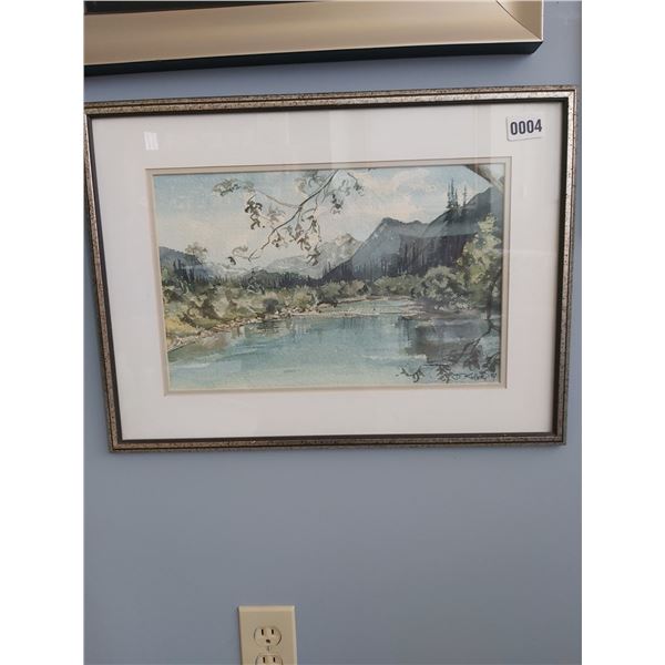 Framed Water Color Painting By D.Kieller