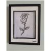 Image 1 : Framed Rose Charcoal Drawing by Allyson Day