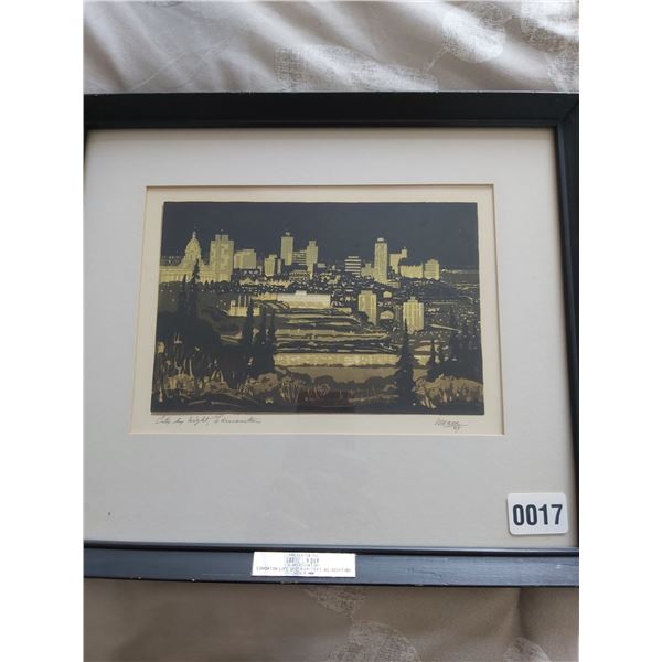 Framed Silkscreen Print by George Weber