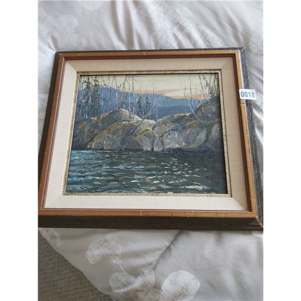 Framed Oil Canvas Painting by Dave Ripley