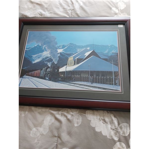 Framed Print By Max Jacquiard of "Fernie Station"