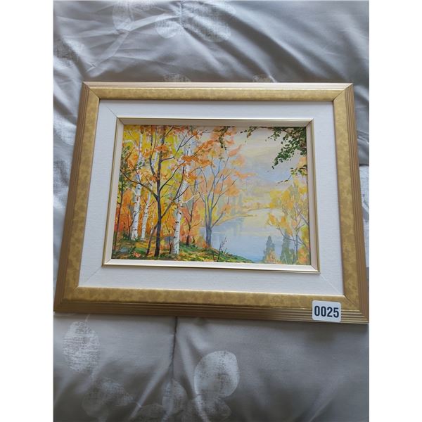 Framed Acrylic Canvas Painting