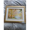 Image 1 : Framed Acrylic Canvas Painting