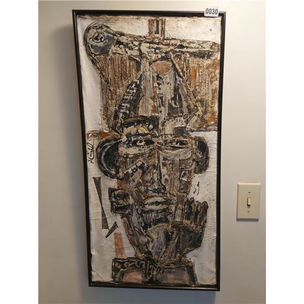 Framed Textured Painting