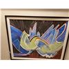 Image 1 : Framed Abstract Canvas Painting by Lorne Day