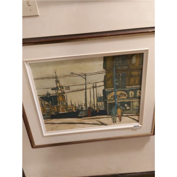 Framed Acrylic Canvas Painting