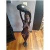 Image 1 : Hand Carved Wood Sculpture of African Woman