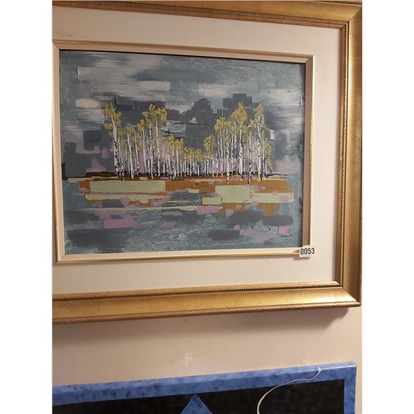 Framed Acrylic Canvas Painting