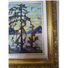 Image 2 : Framed Canvas Painting of Mountain Scene by Lorne Day
