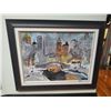 Image 1 : Framed Canvas Painting of Winter in a City Part Scene by Lorne Day