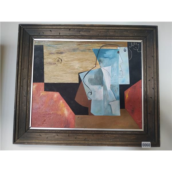 Framed Abstract Canvas Painting by Sylvia Day