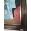 Image 2 : Framed Abstract Canvas Painting by Sylvia Day