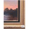 Image 2 : Framed Picture of a Beach at Sunset