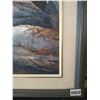 Image 2 : Framed Canvas Painting of Lake Scene by Dave Ripley
