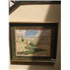 Image 1 : Framed Watercolor Painting of FarmLand by Dave Ripley