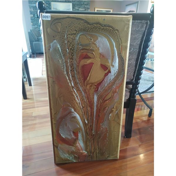 Textured Abstract Canvas Painting