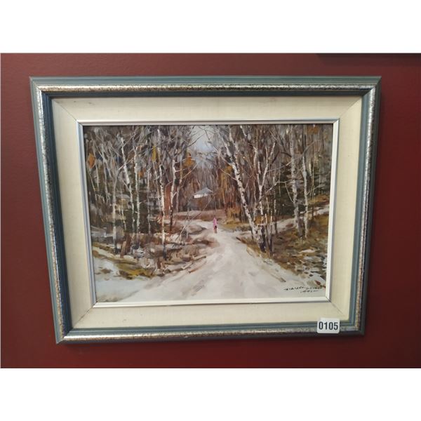 Framed Abstract Painting