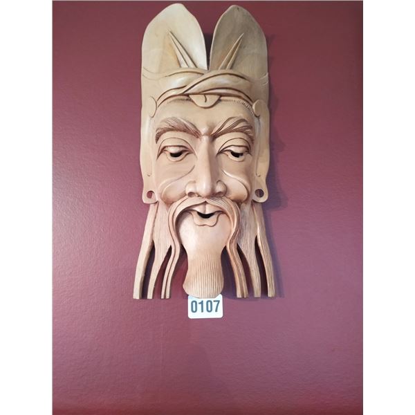 Hand Carved Decorative Wood Mask