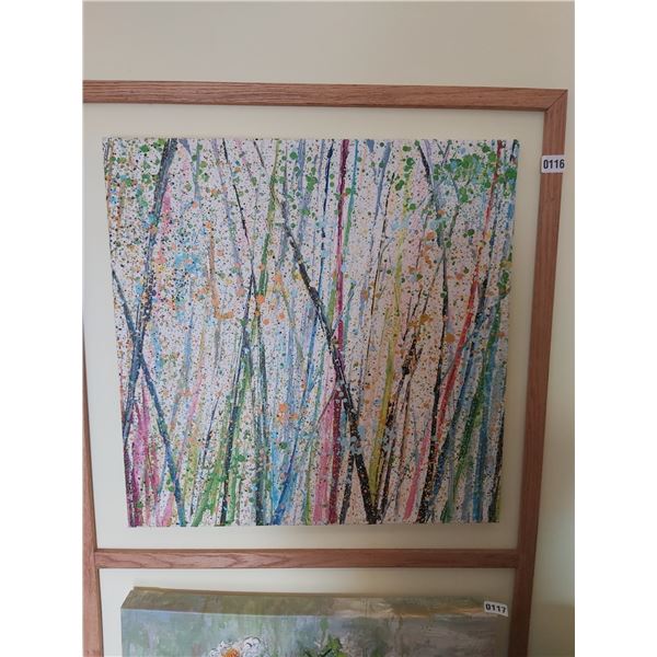 Framed Abstract Painting