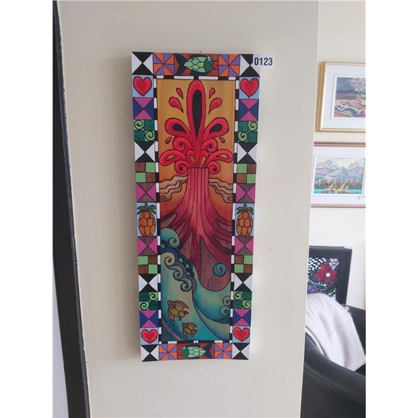 Picture of Errupting Volcano & Ocean