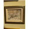 Image 1 : Framed Canvas Painting of Wintery River Scene by Lorne Day