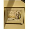Image 1 : Framed Watercolor Painting of Wintery Forest Scene by Lorne Day