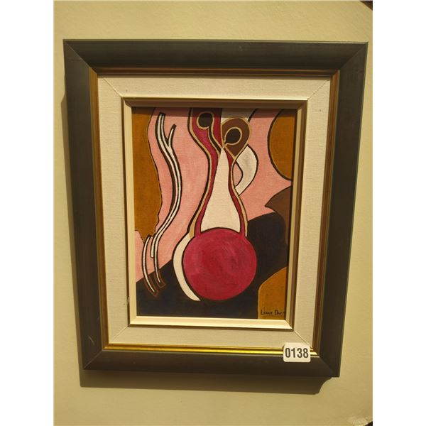 Framed Abstract Painting by Lorne Day