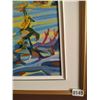 Image 2 : Framed Abstract Canvas Painting by Crane Thomas
