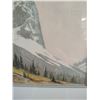 Image 2 : Framed Watercolor Painting of Mountains