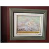 Image 1 : Framed Painting of Mountain Scene by Dave Ripley