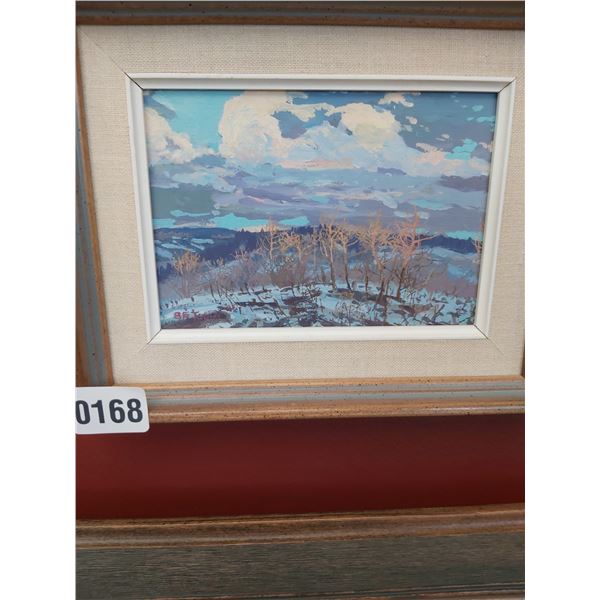 Framed Acrylic Canvas Painting