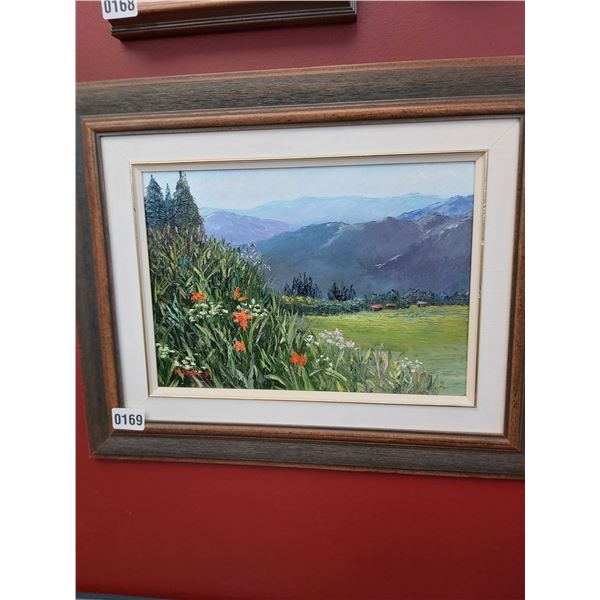 Framed Acrylic Canvas Painting