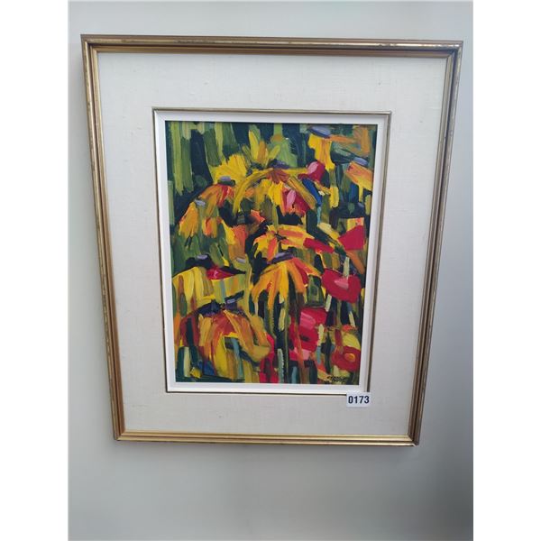 Framed Abstract Canvas Painting by Crane Thomas