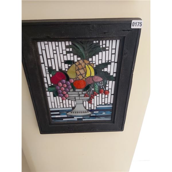 Framed Tile Picture  of Fruit Bowl