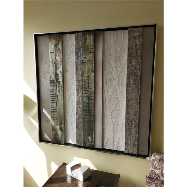 Framed Textured Panel Art