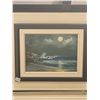 Image 1 : Framed Painting of Ocean at Night