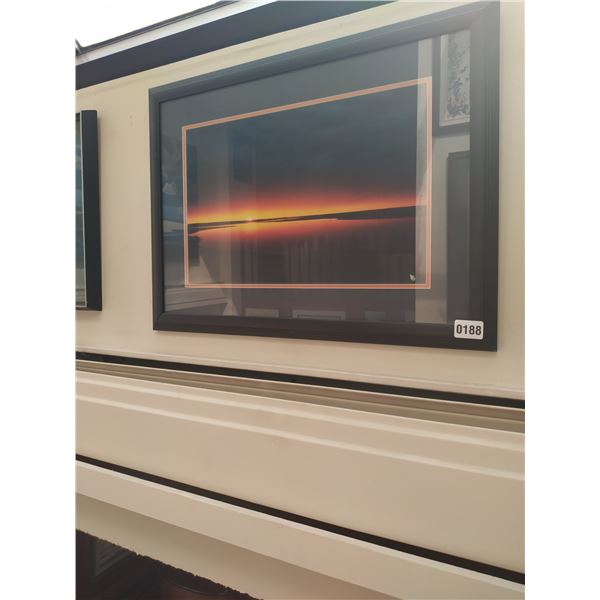Framed Print of Sunset on a River