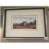 Image 1 : Framed Canvas Painting of Old Barn on Farm