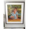 Image 1 : Framed Canvas Painting of a Little Girl