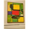 Image 1 : Framed Abstract Canvas Painting