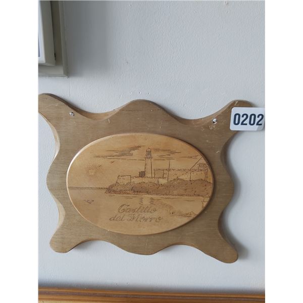 Wooden Wall Plaque of Castillo Del Morro